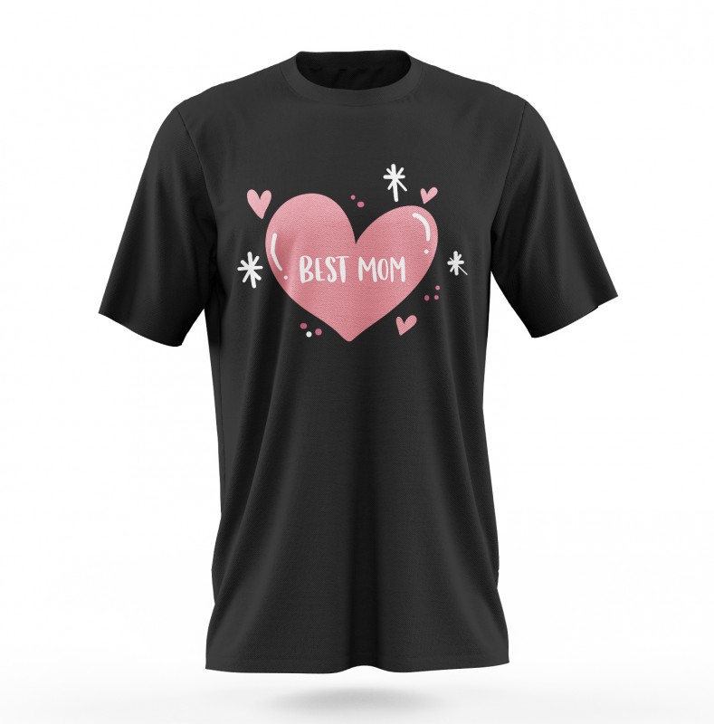 Футболка «Best mom» (черн.) Футболка «Best mom» (черн.)