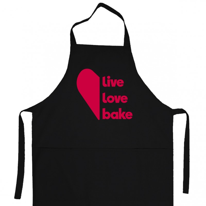 Фартук «Live. Love. Bake.» (черн.) Фартук «Live. Love. Bake.» (черн.)